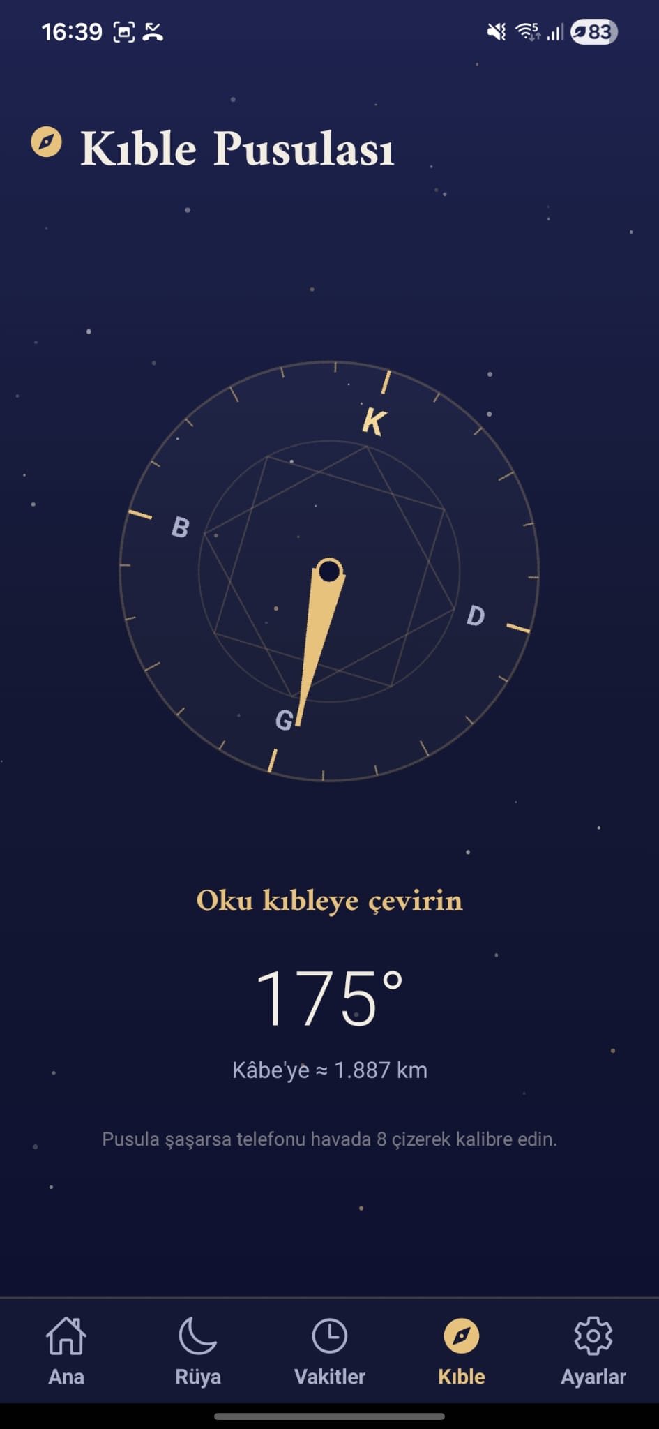Kıble pusulası